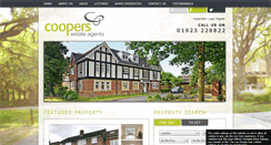 Desktop Screenshot of coopersestateagents.co.uk